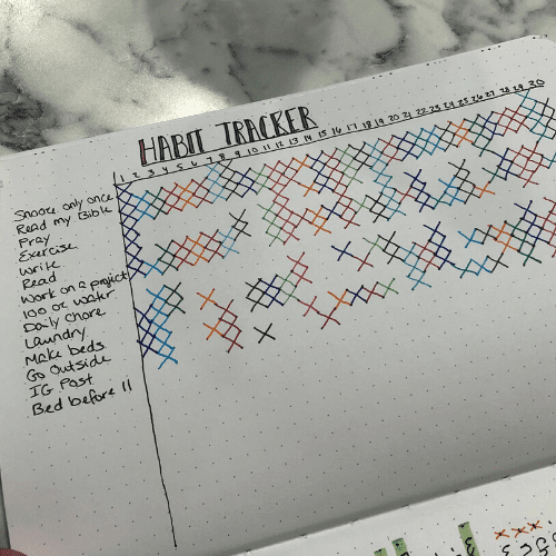 use a habit tracker