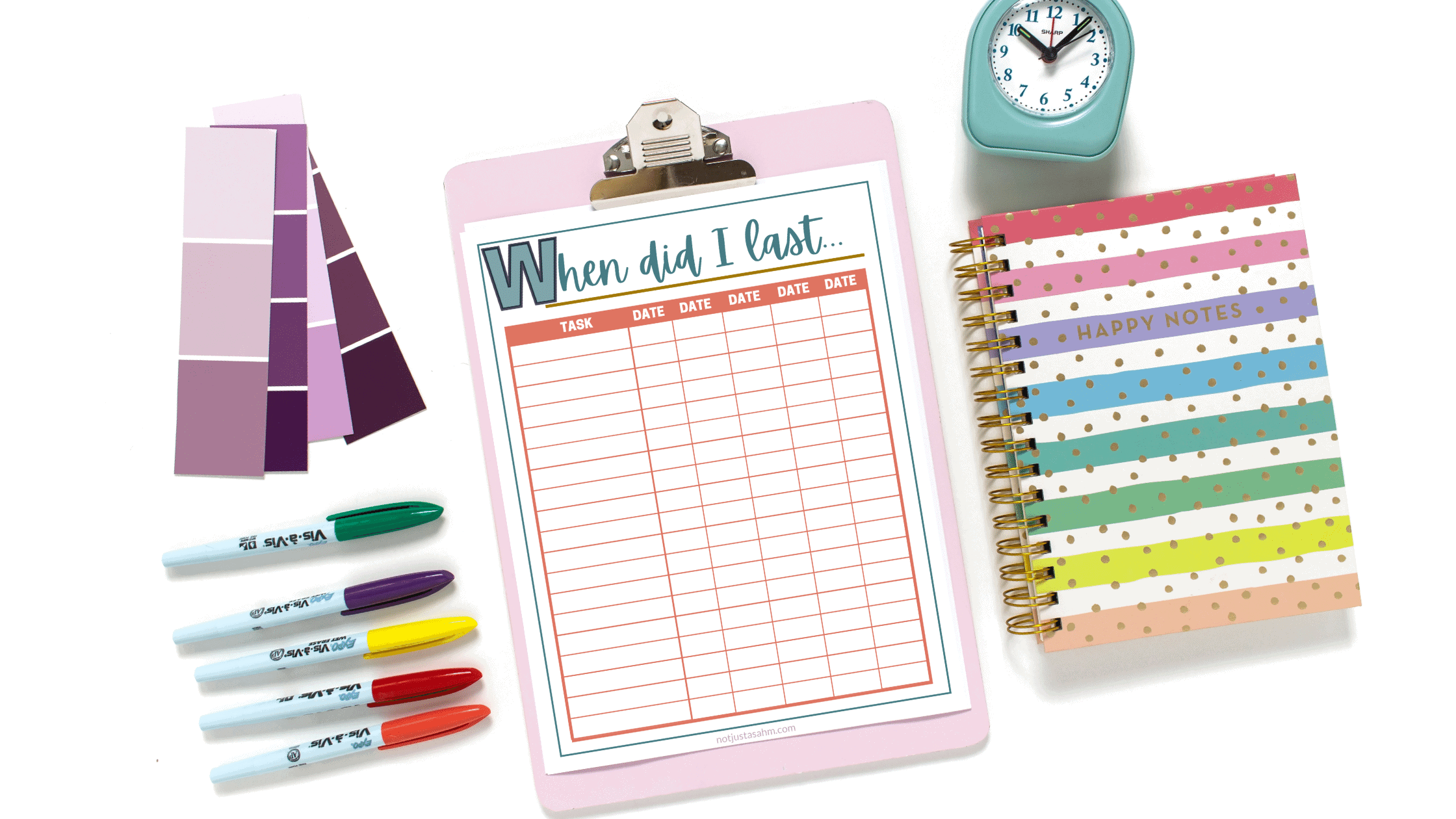 Free Printable: When Did I Last…