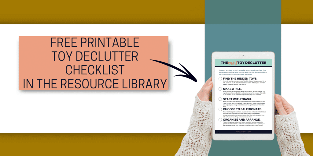 toy declutter checklist signup