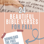 fall Bible on a table with leaves