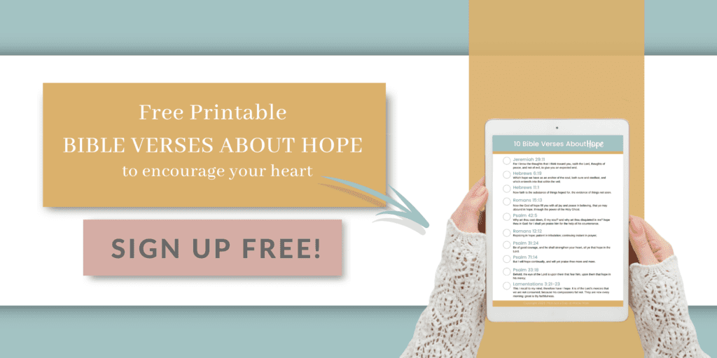 sign up for free Bible verses about hope