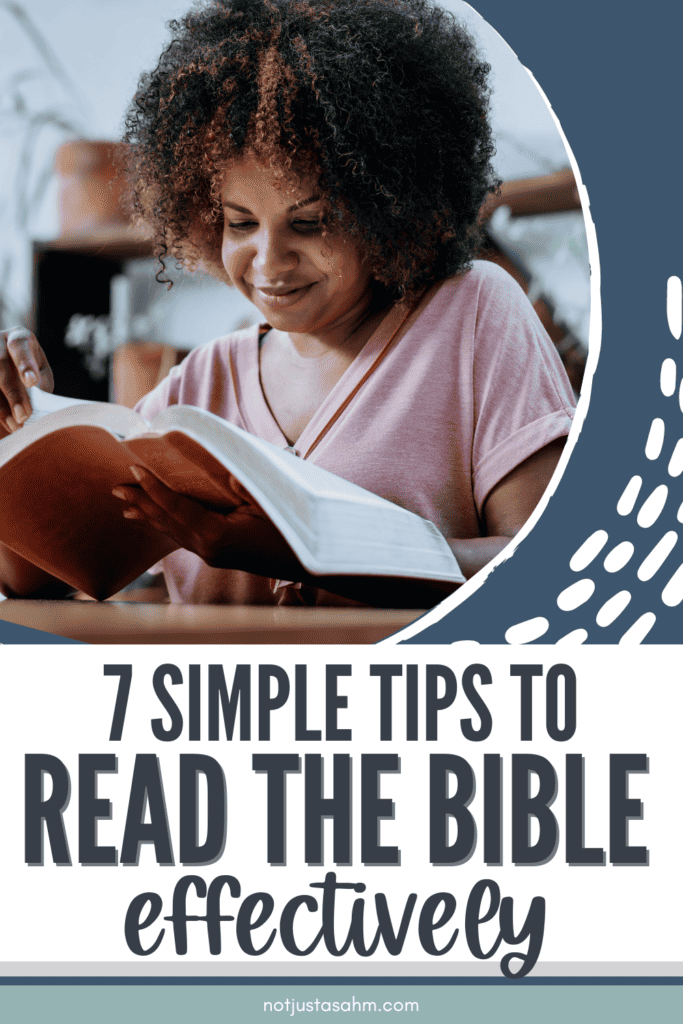 woman reading the Bible effectively