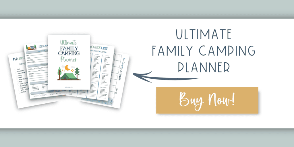 sample of pages offered in the Ultimate Family Camper Planner