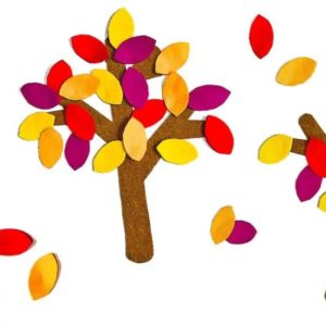 sample of felt fall tree