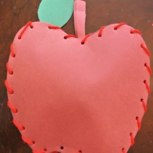 stitched apple craft