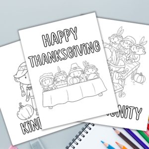 sample of Thanksgiving coloring pages
