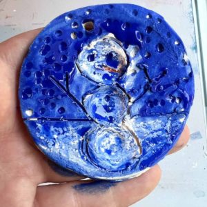 thumbprint snowman ornament