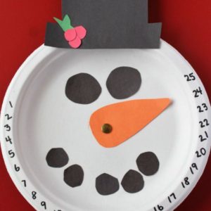 snowman countdown craft