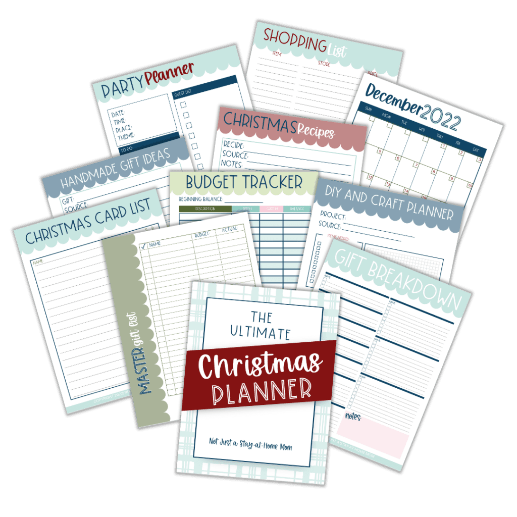 sample of Ultimate Christmas Planner pages