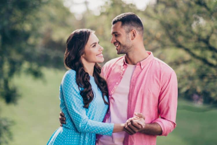 happy husband and wife