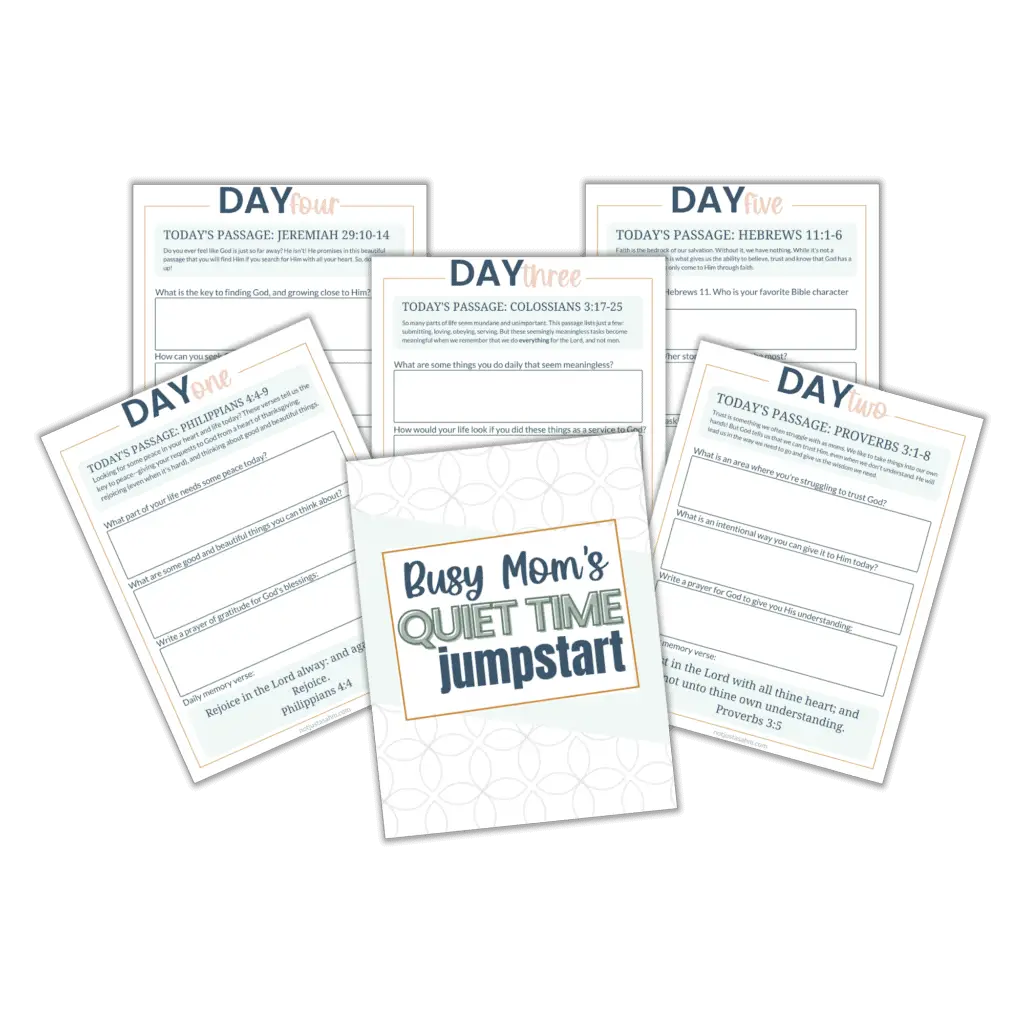 busy mom's quiet time jumpstart mockup