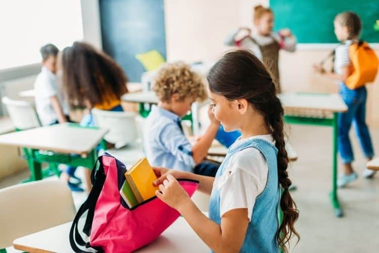 kids in a classroom