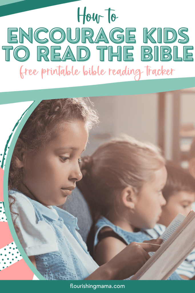 kids reading the Bible together while sitting on a couch