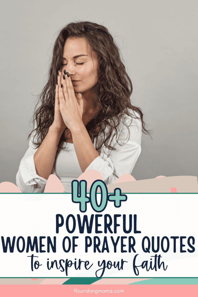 woman with hands folded in prayer