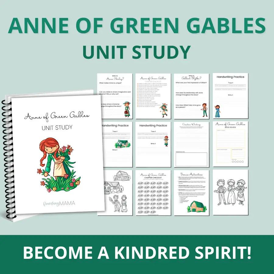 example of Anne of Green Gables Unit Study