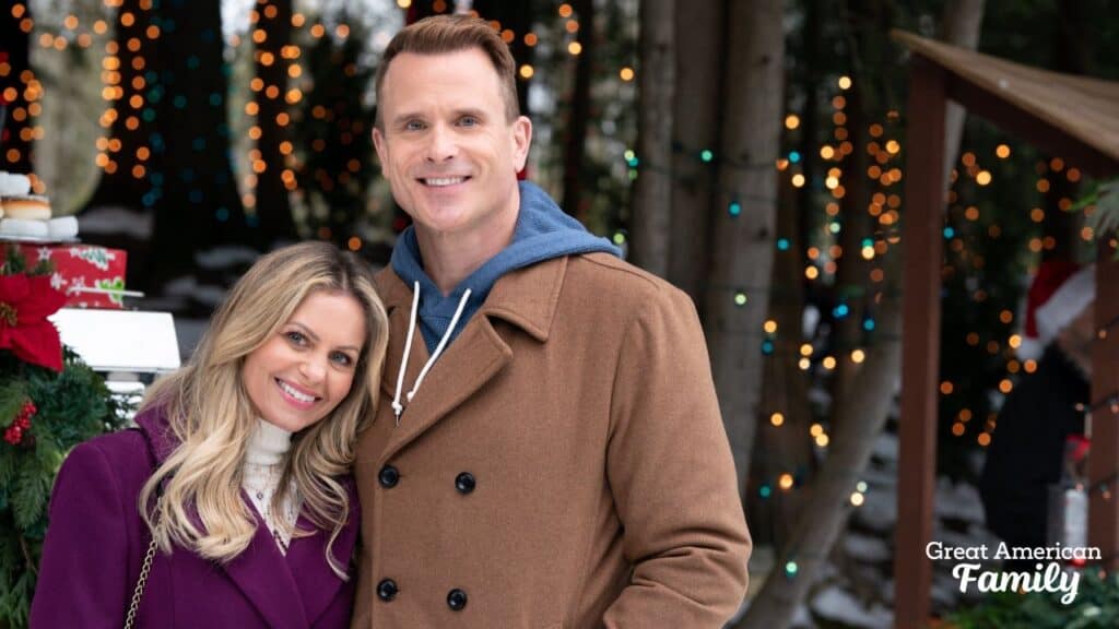 Candace Cameron and Gabriel Hogan in My Christmas Hero