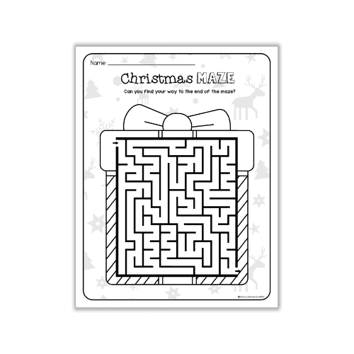 Christmas present maze