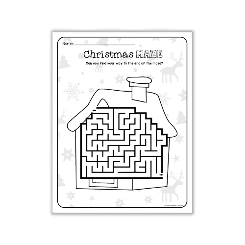 gingerbread house maze