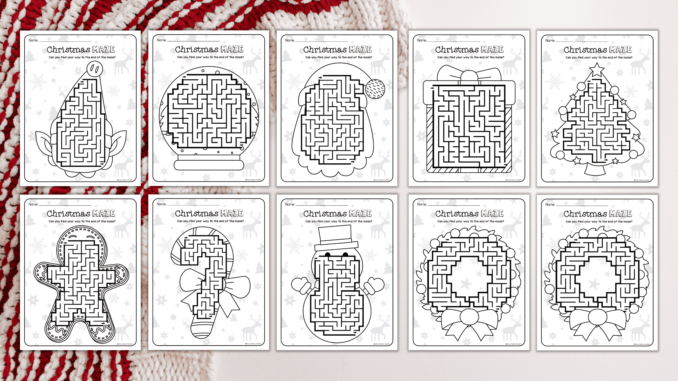 15 Free Printable Christmas Mazes for Kids (2023)