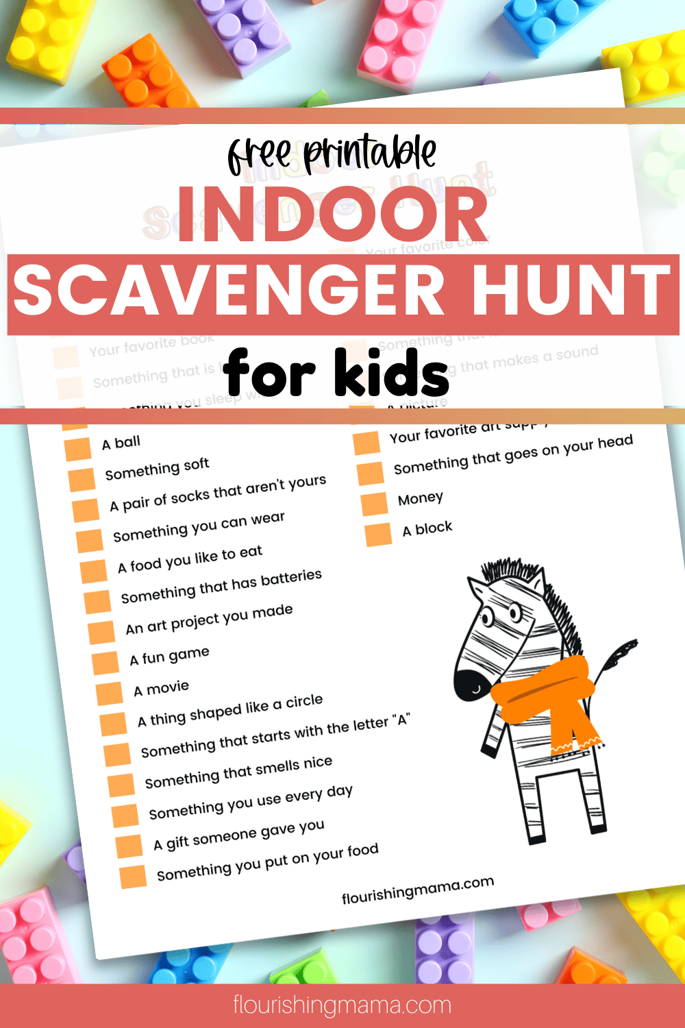 Free Printable Indoor Scavenger Hunt for Kids | Fun for Rainy Days