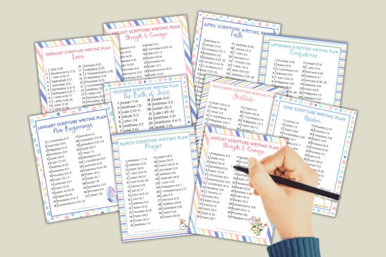 12 scripture writing plans