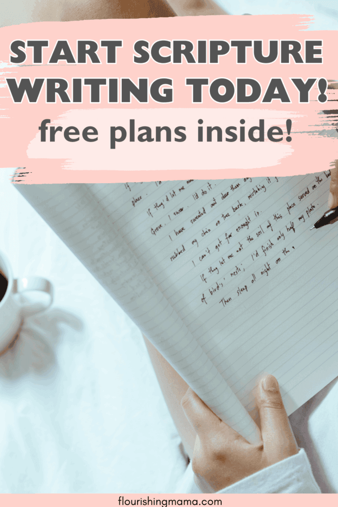 free scripture writing plans