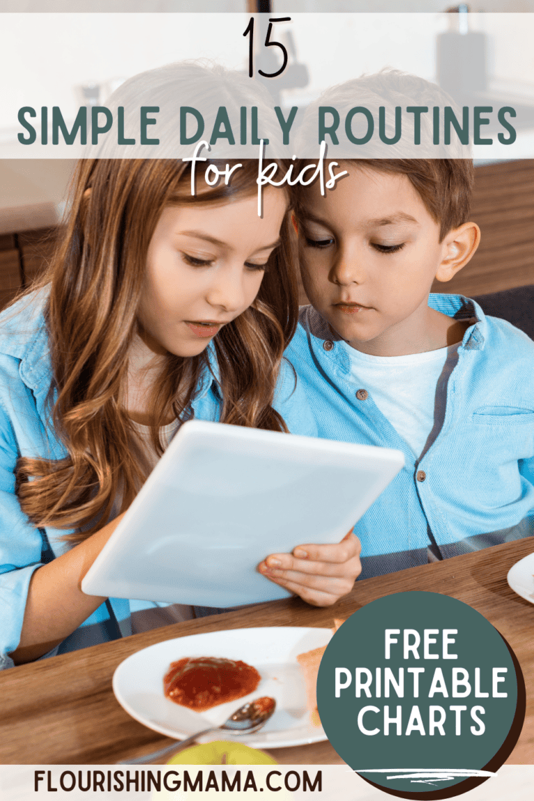 Daily Routine Parent Free Printable Daily Routine Checklist for Moms and Kids