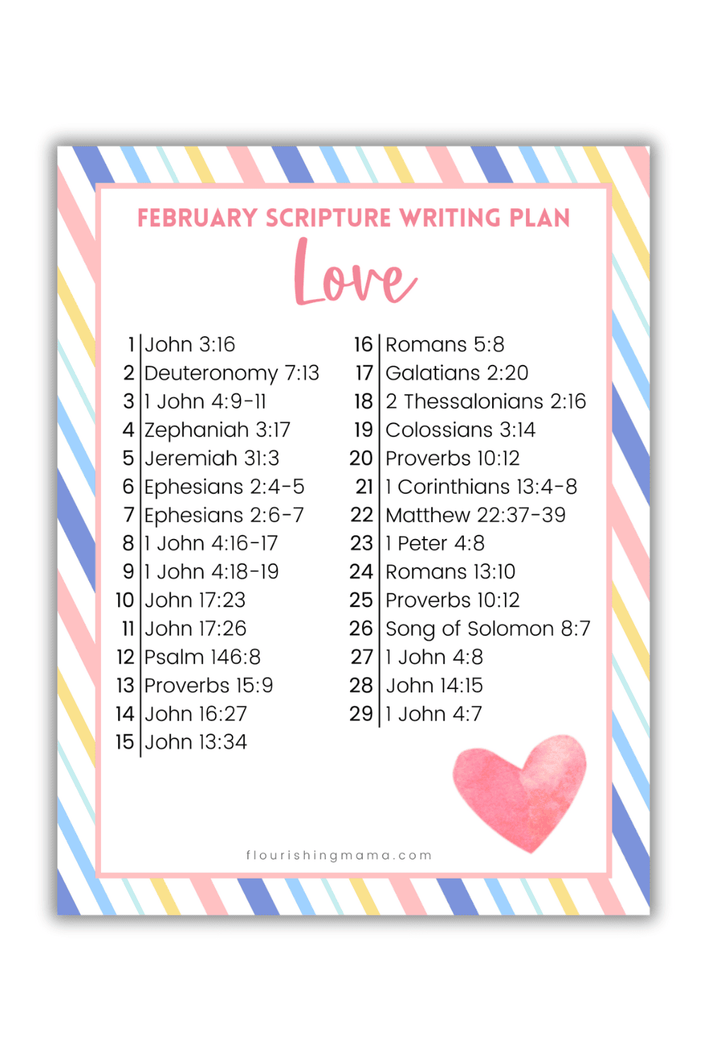 february scripture writing plan