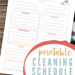 printable cleaning schedule template