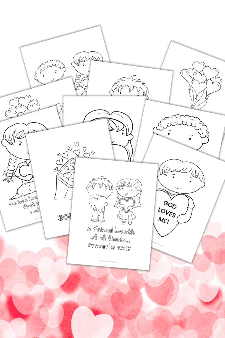 valentine's day coloring pages