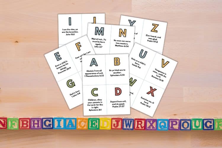 abc bible verse cards
