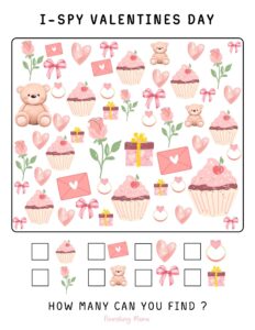 Valentine's Day I spy printable