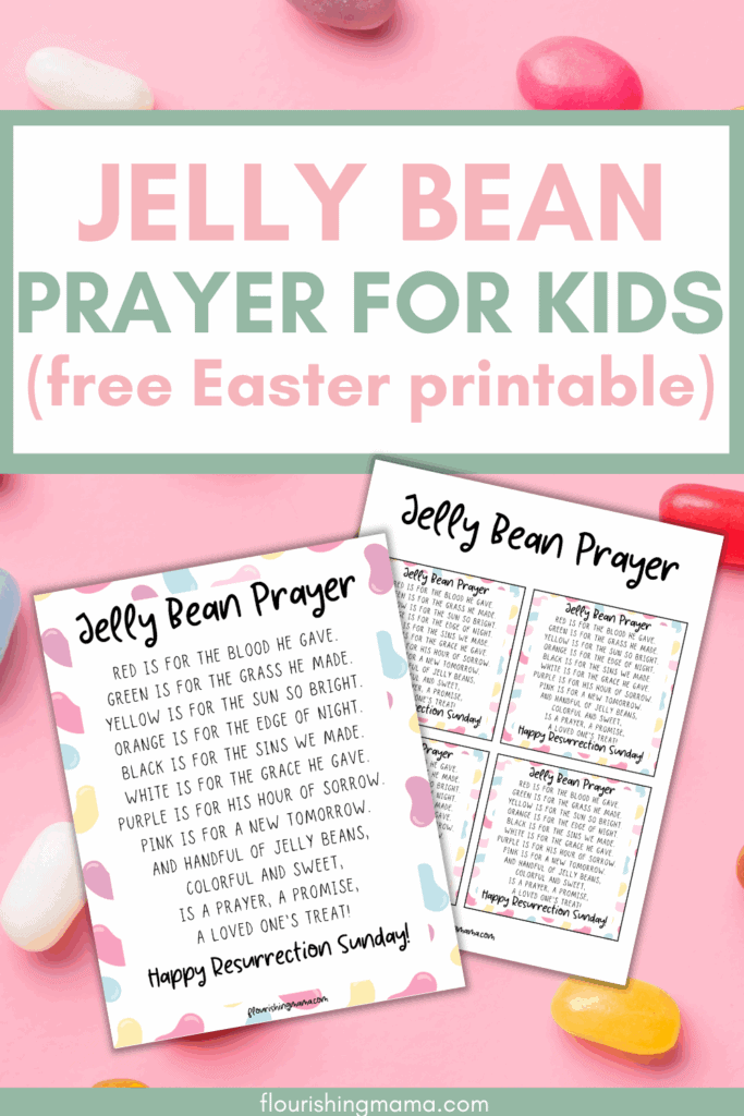 free printable jelly bean prayer