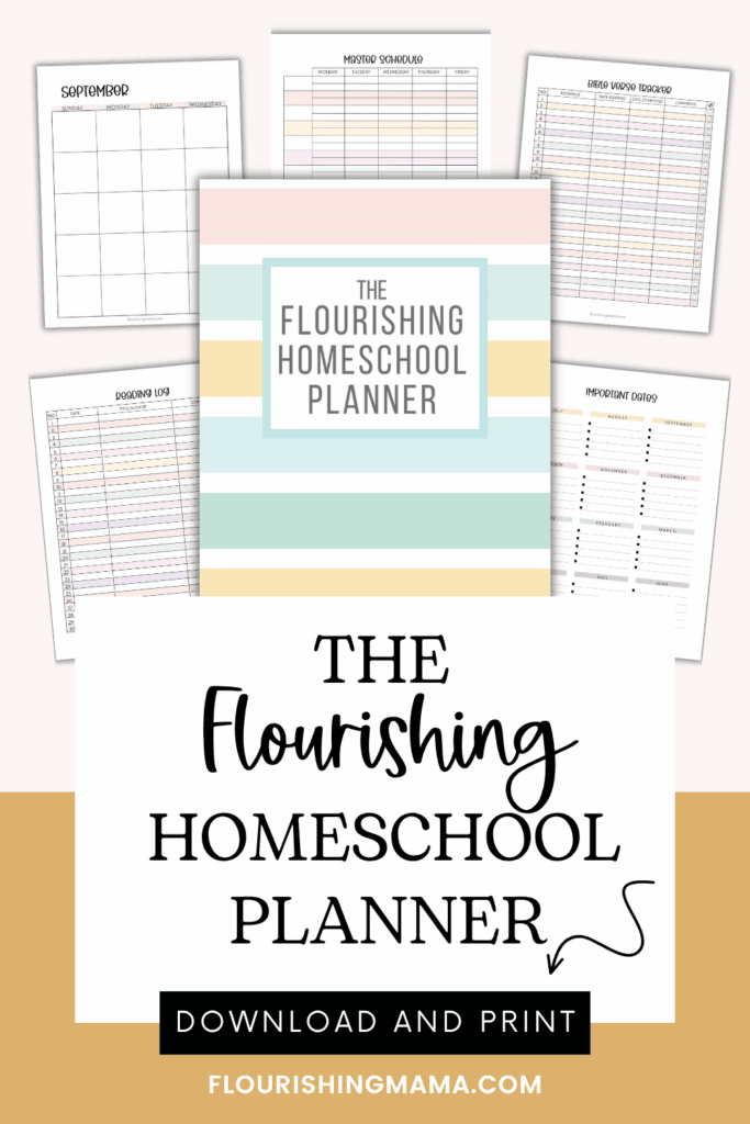 flourishing homeschool planner