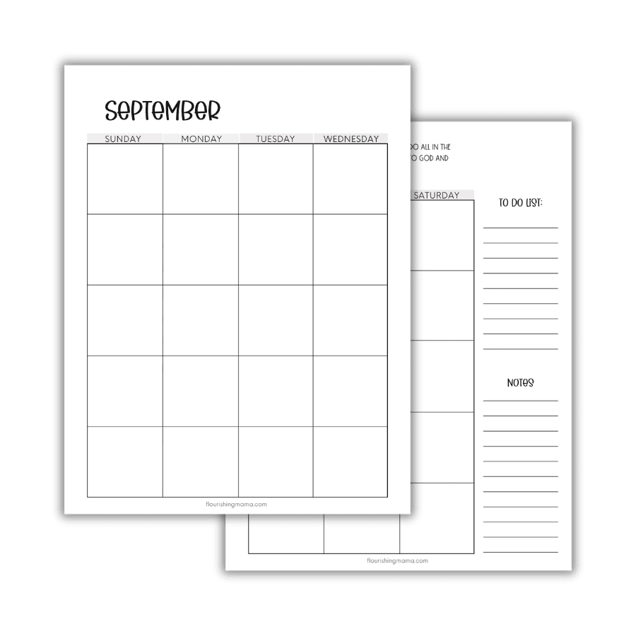 monthly spread
