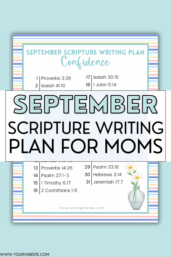 september scripture writing plan