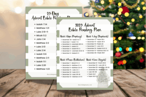 25 Daily Bible Readings for Advent 2025 (Free Printable Plan)