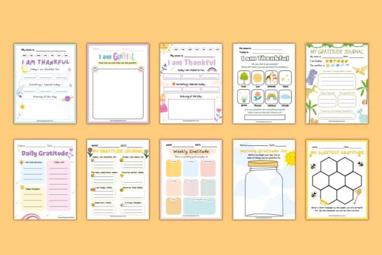 gratitude journal for kids