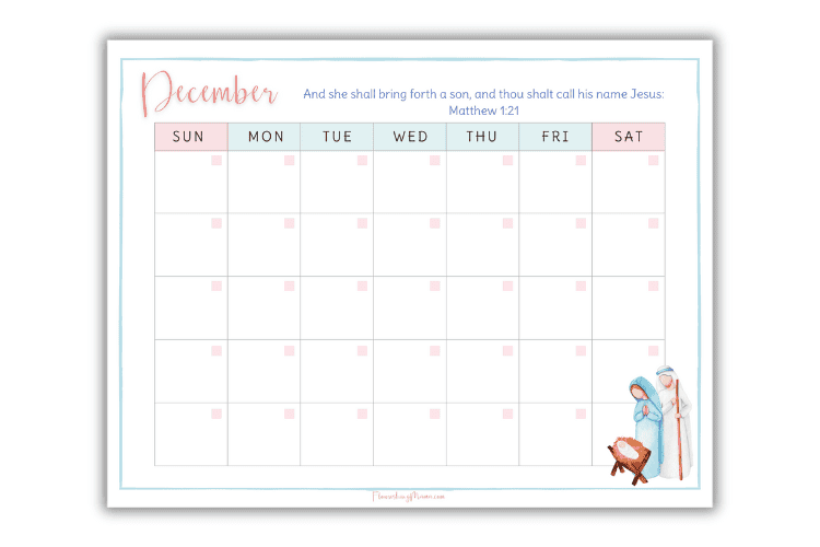 december bible verse calendar