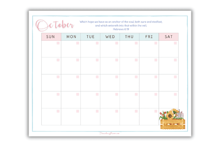 october bible verse calendar