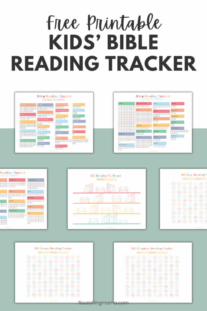 free printable kids bible reading tracker