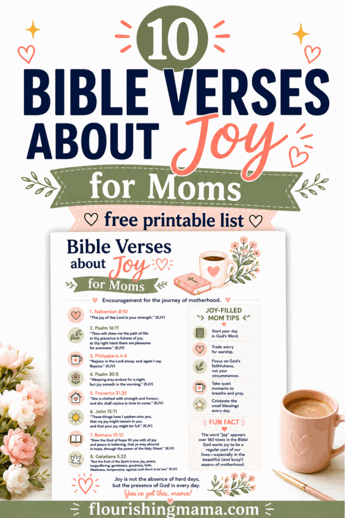 10 Bible Verses About Joy for Moms