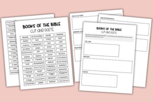 Free Printable Books of the Bible Worksheets for Kids