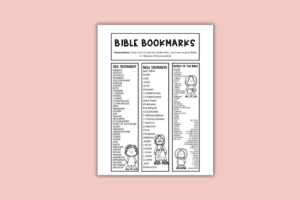Free Printable Books of the Bible Worksheets for Kids