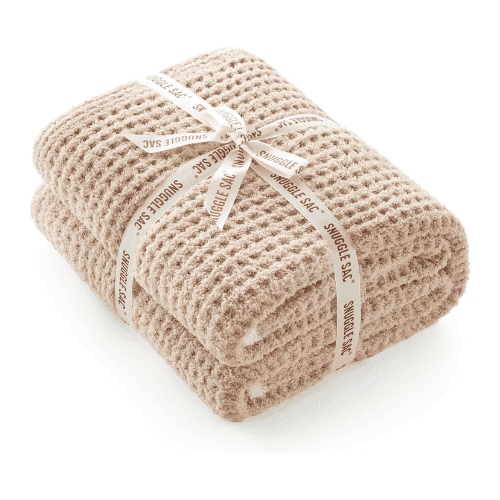 waffle knit blanket