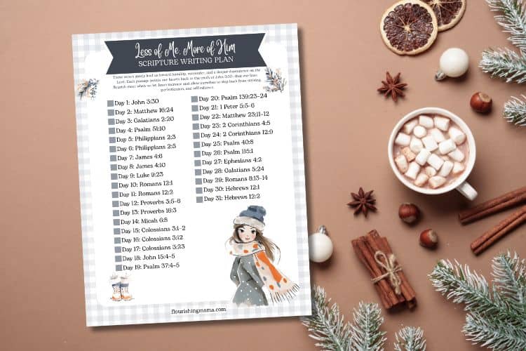 january 2026 scripture writing plan