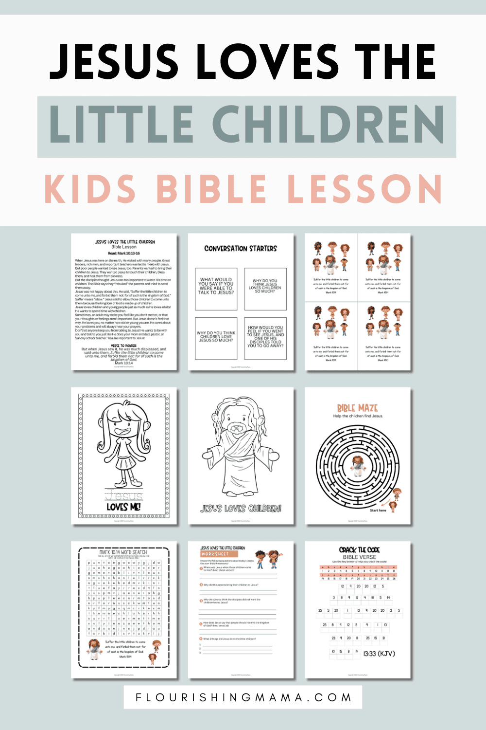 Jesus Loves the Little Children Bible Lesson for Kids (Ages 5–10)