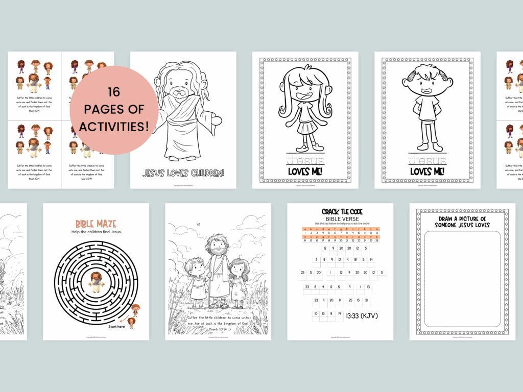 jesus love the little children mockup