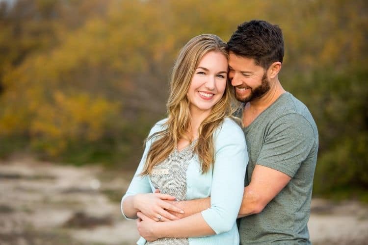 happy husband and wife