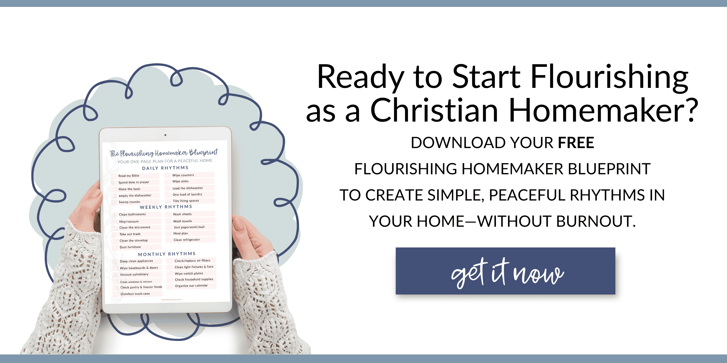 flourishing homemaker blueprint
